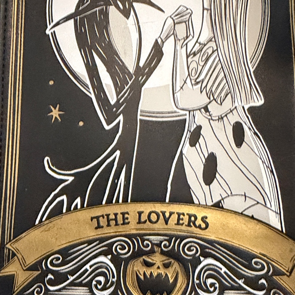 Loungefly Rare Nightmare Before Christmas Tarot Card Crossbody Purse - Picture 9 of 12